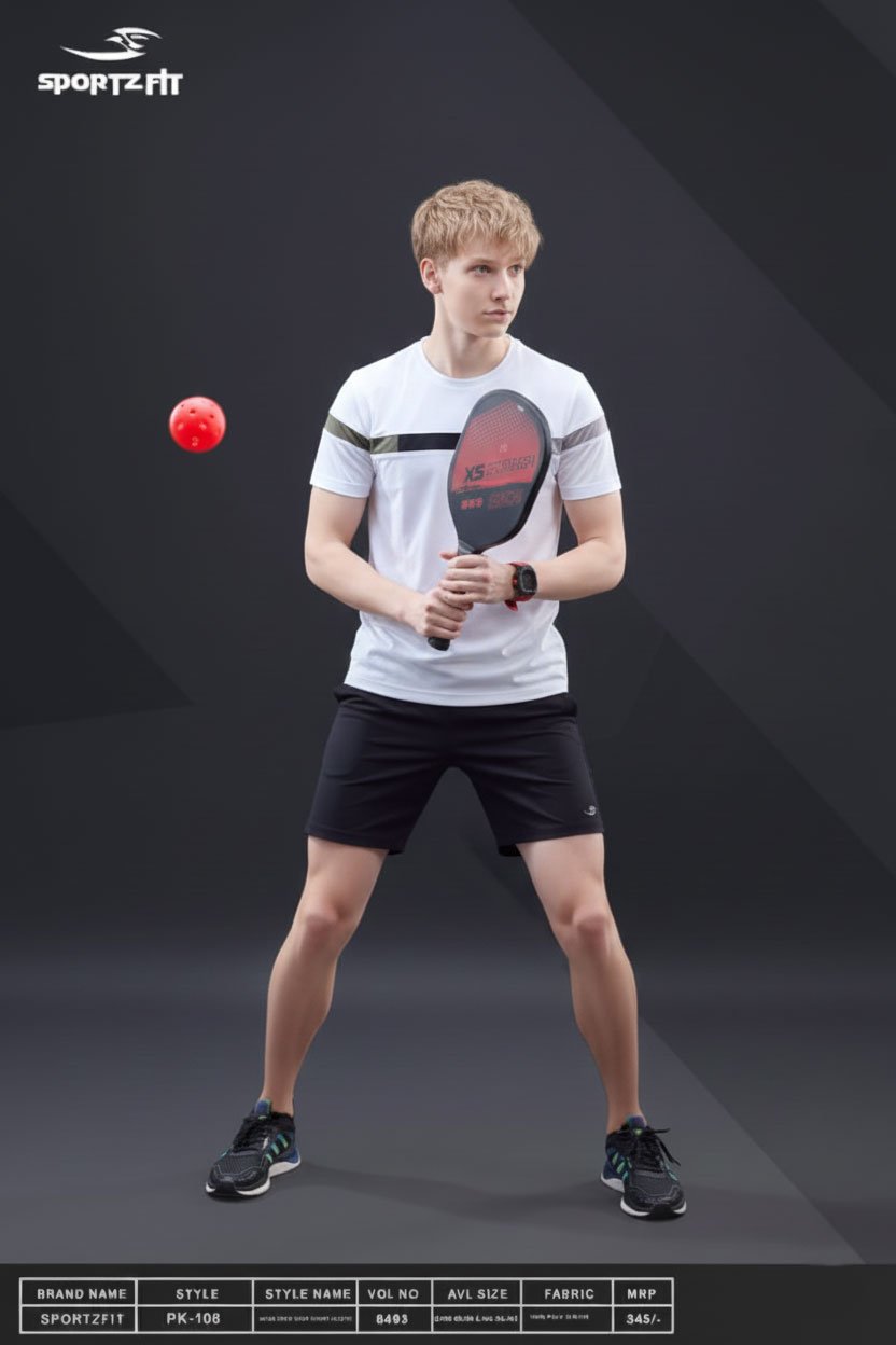 Men Round Neck T-Shirt  | White  | M |  SBT50